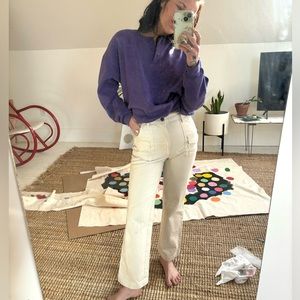 Lykke Wullf high-waisted canvas white pants